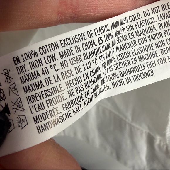 Anthropologie English Factory Puff-Sleeve Ruffled Top White Size Medium - Picture 6 of 8